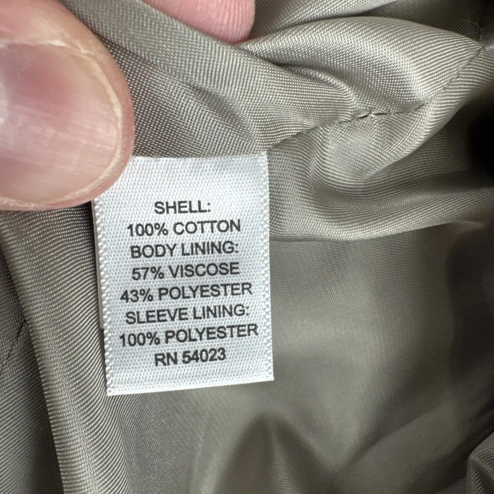 Banana Republic Tessuti Sondrio Fabric Mens Tan Blazer 42R Cotton preppy office